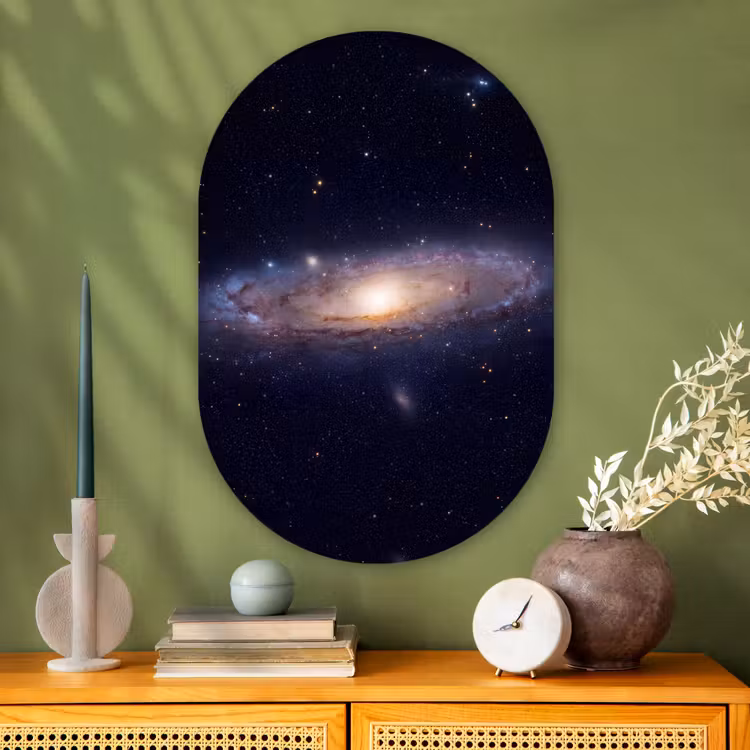 Muurovaal - Glas - Sterrenstelsel - Ruimte - Kosmos — 2