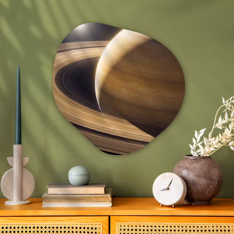 Organisch schilderij - Glas - Planeet - Ringen - Ruimte — 2