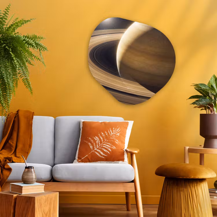 Organisch schilderij - Glas - Planeet - Ringen - Ruimte — 3