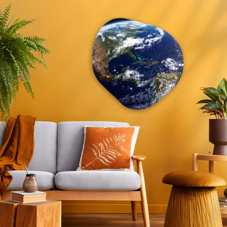 Organisch schilderij - Glas - Planeet - Ruimte - Kosmos — 3