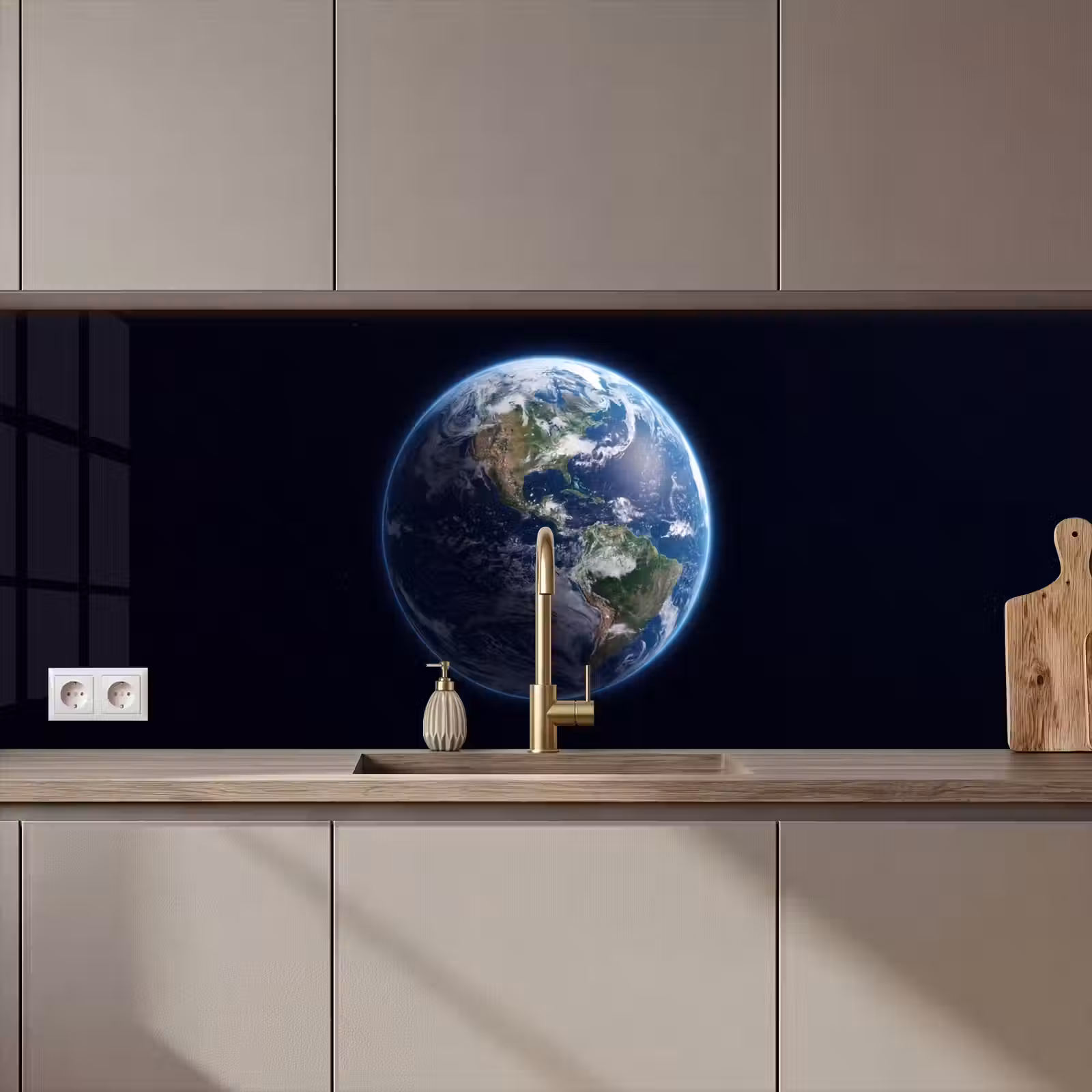 Keuken achterwand - Aarde - Ruimte - Kosmos — 1