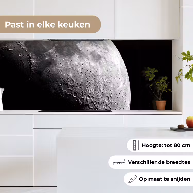 Keuken achterwand - Maan - Kraters - Ruimte — 4