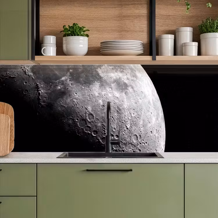 Keuken achterwand - Maan - Kraters - Ruimte — 5