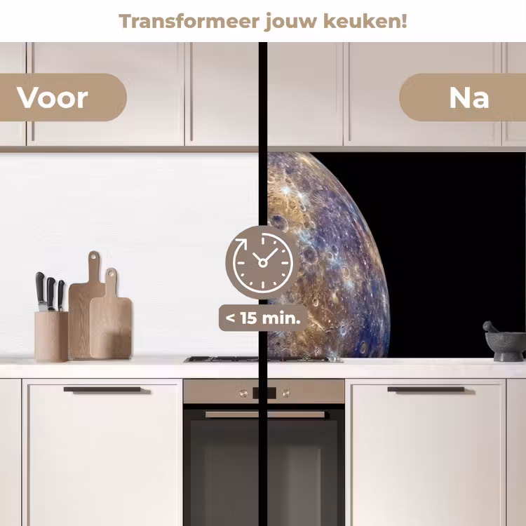 Keuken achterwand - Planeet - Kraters - Ruimte — 2