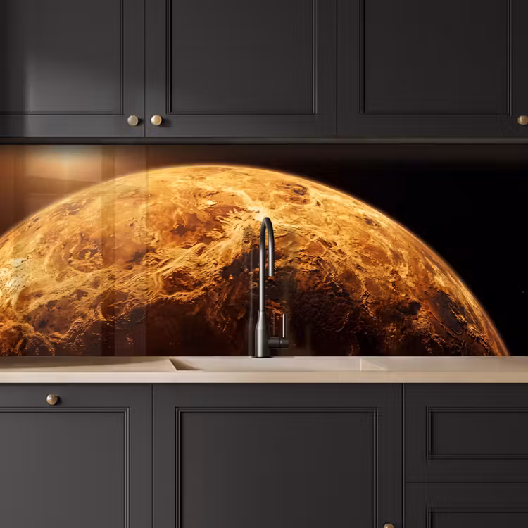 Keuken achterwand - Planeet - Ruimte - Oranje — 6