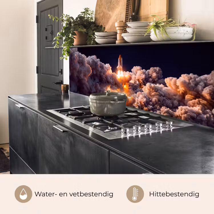 Keuken achterwand - Ruimtevaartuig - Lancering - Sterren — 3