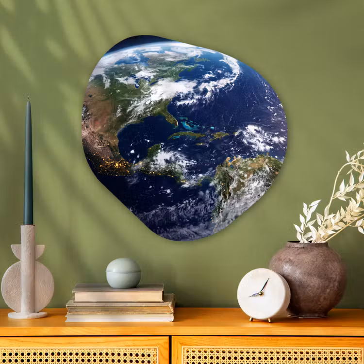 Organische schilderij - Aluminium - Planeet - Ruimte - Kosmos — 2