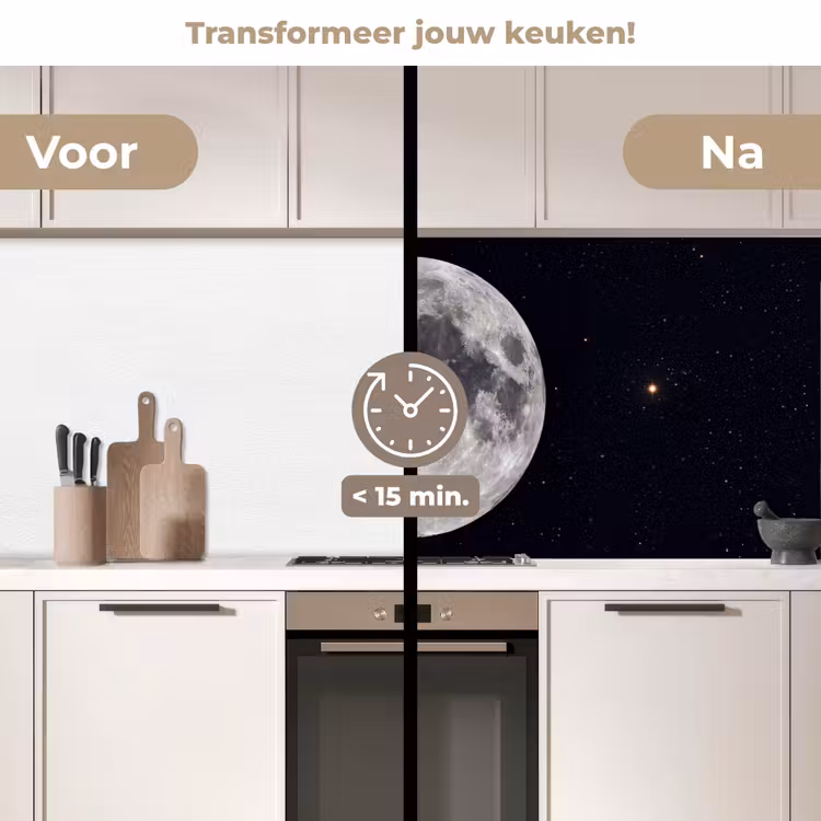 Keuken achterwand - Maan - Sterren - Ruimte — 2