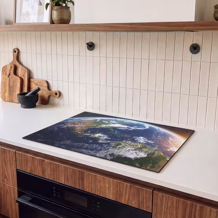 Inductie beschermer en spatscherm (2in1) - Planeet - Ruimte - Kosmos — 3