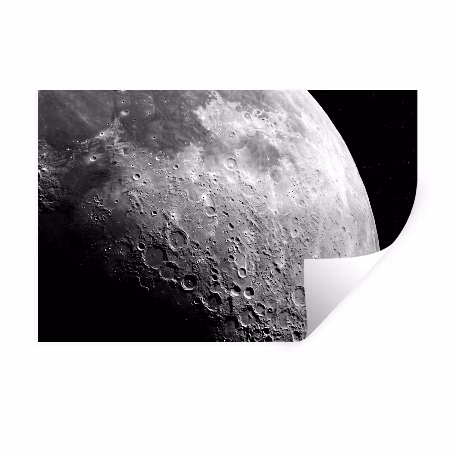 Muursticker - Maan - Kraters - Ruimte — 1