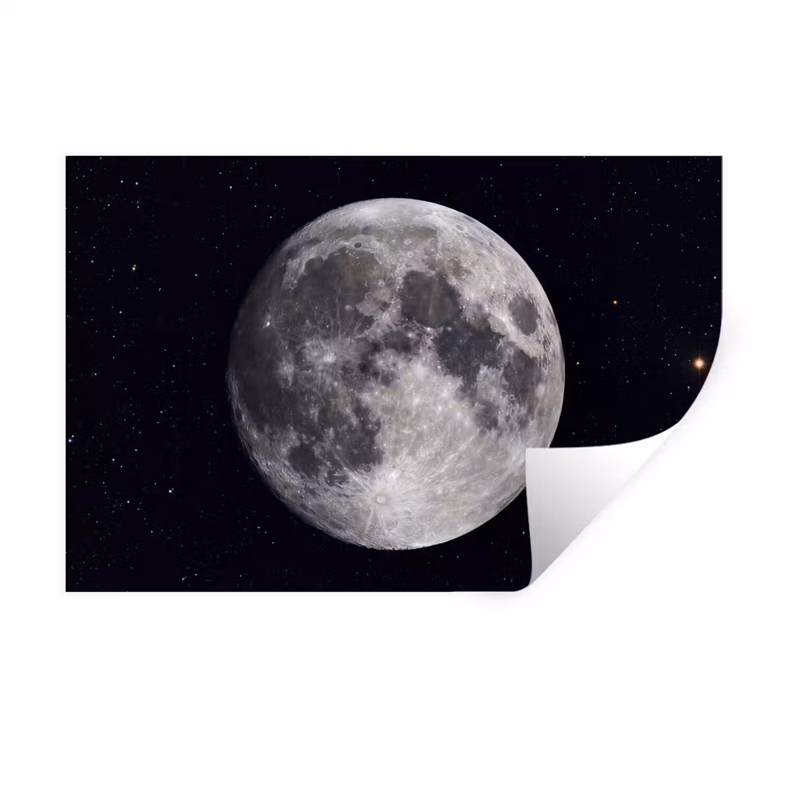 Muursticker - Maan - Sterren - Ruimte — 1