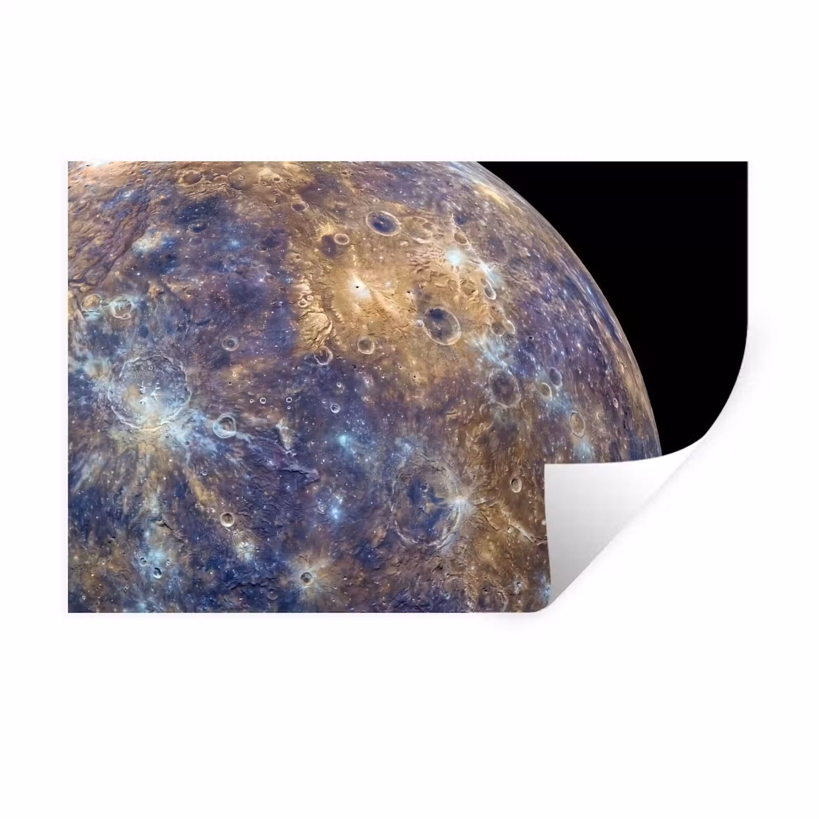 Muursticker - Planeet - Kraters - Ruimte — 1