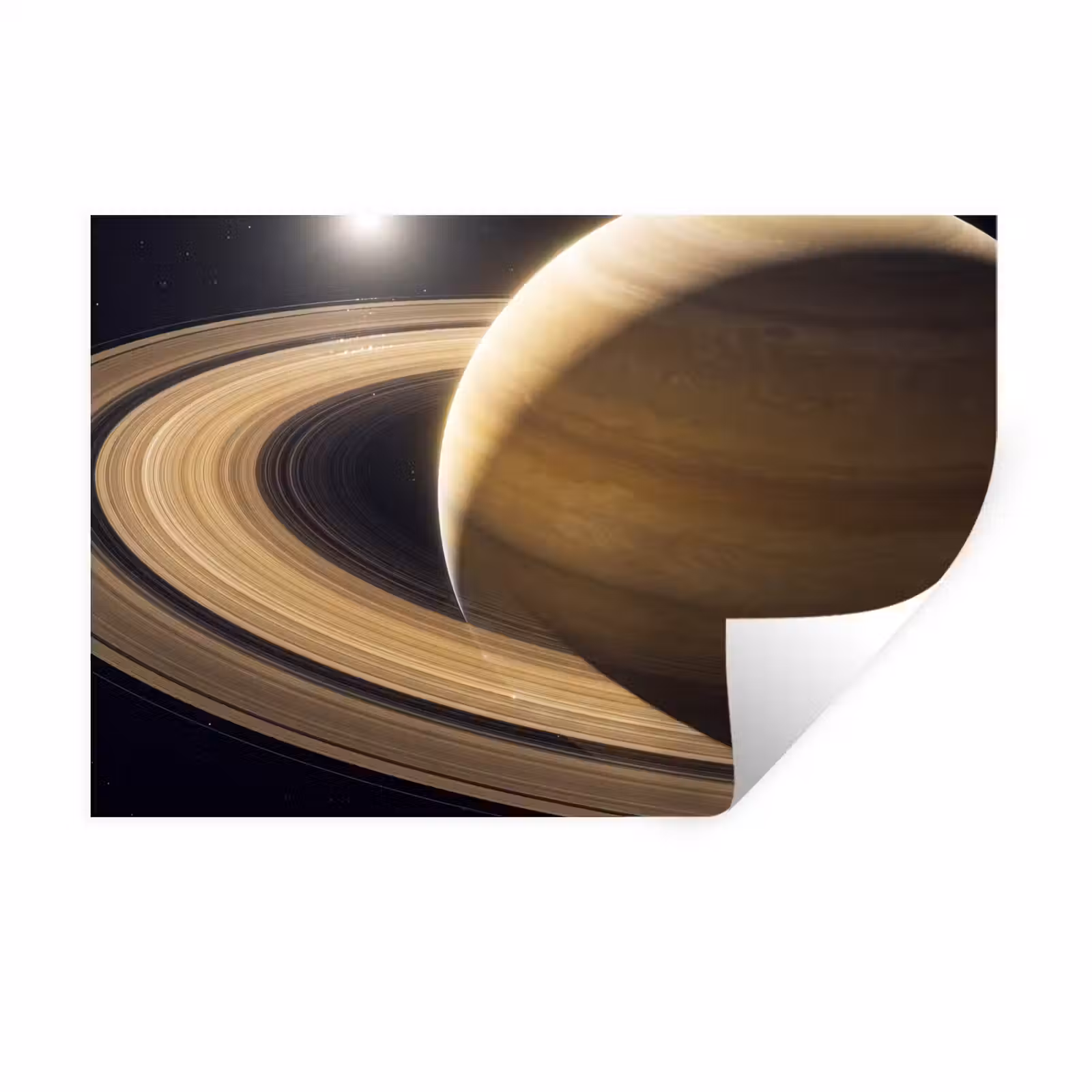 Muursticker - Planeet - Ringen - Ruimte — 1
