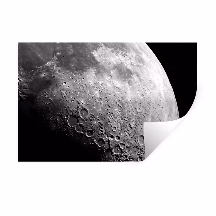 Muursticker - Maan - Kraters - Ruimte — 1
