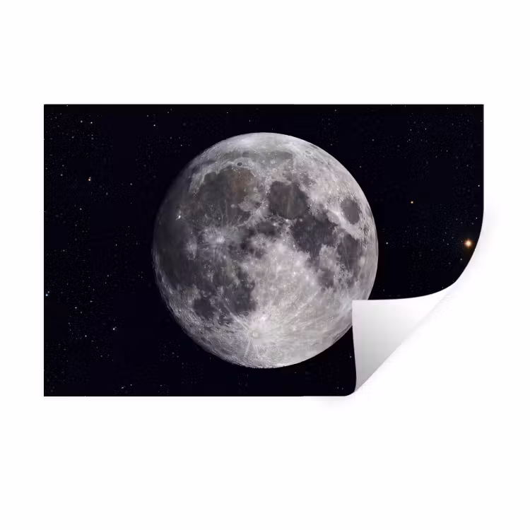 Muursticker - Maan - Sterren - Ruimte — 1