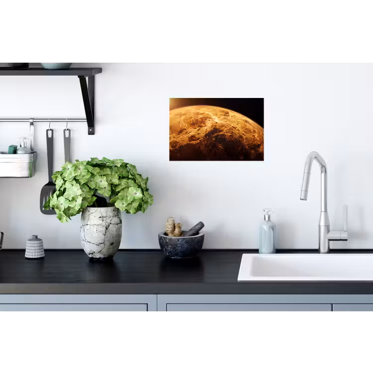 Muursticker - Planeet - Ruimte - Oranje — 2