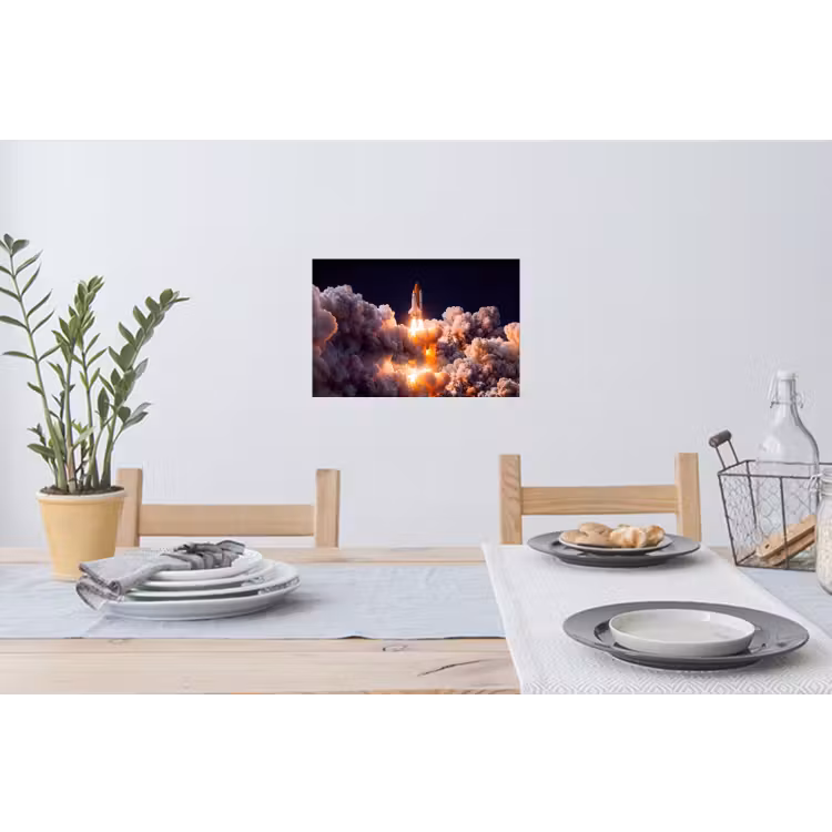 Muursticker - Ruimtevaartuig - Lancering - Sterren — 3