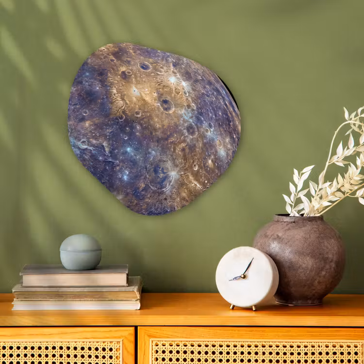 Organisch schilderij - Forex - Planeet - Kraters - Ruimte — 2