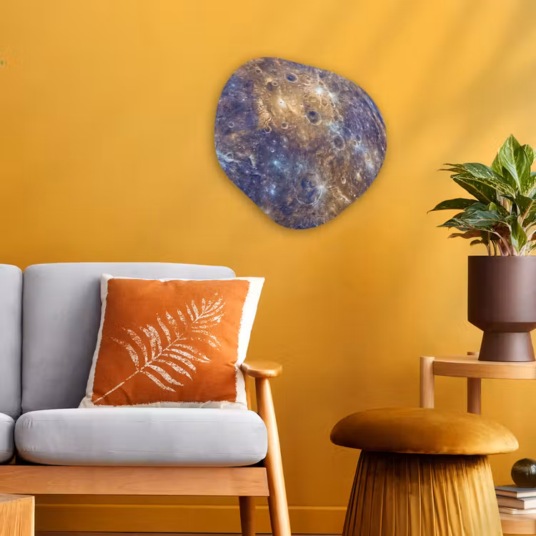 Organisch schilderij - Forex - Planeet - Kraters - Ruimte — 3