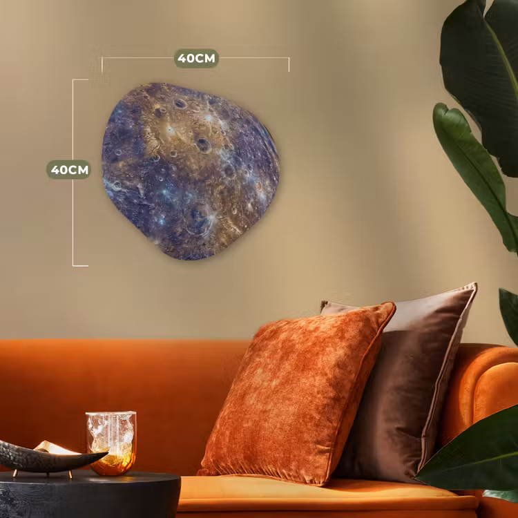 Organisch schilderij - Forex - Planeet - Kraters - Ruimte — 4