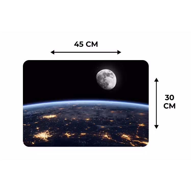 Placemat - 6 stuks - Aarde - Nacht - Ruimte — 3