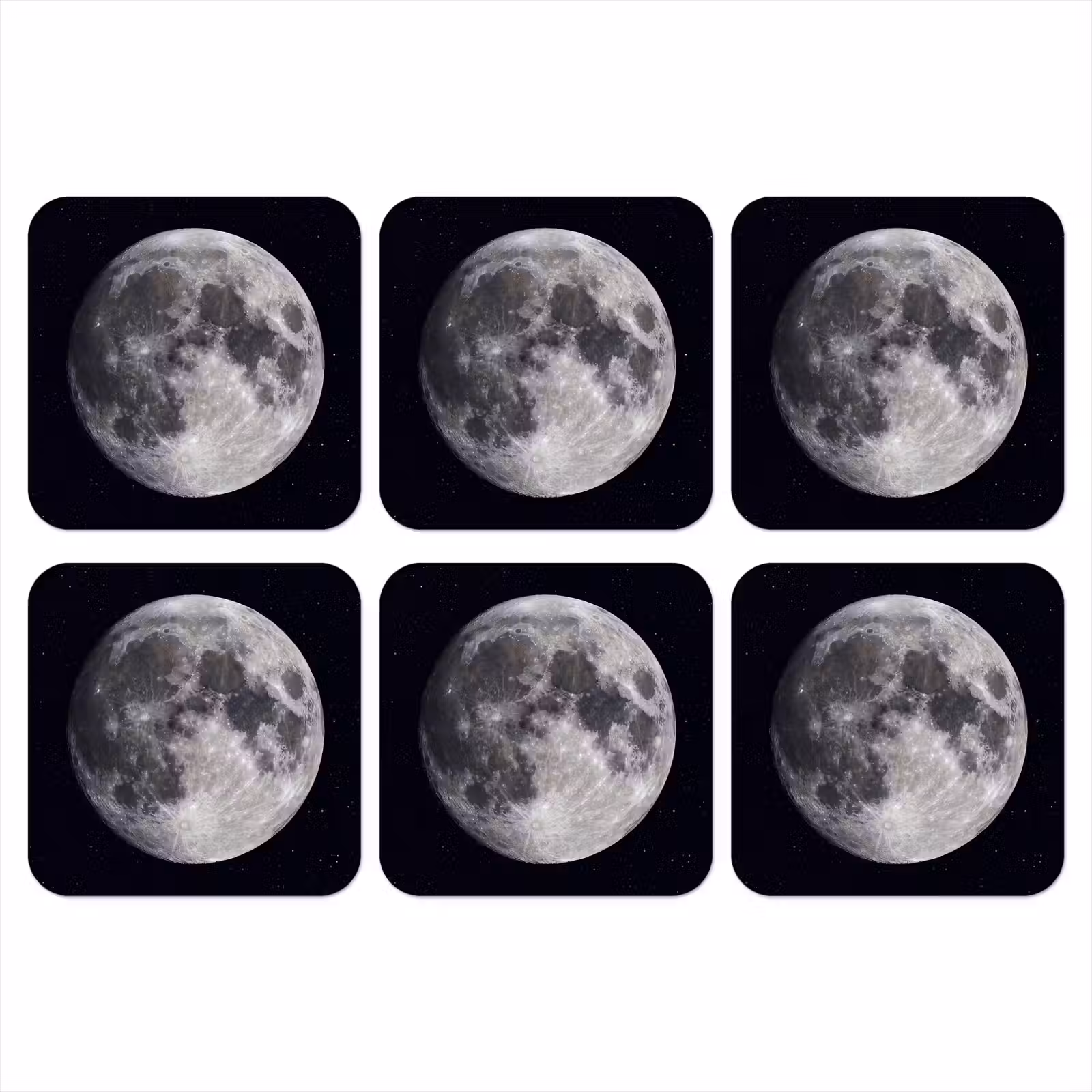 Onderzetter - Maan - Sterren - Ruimte — 1