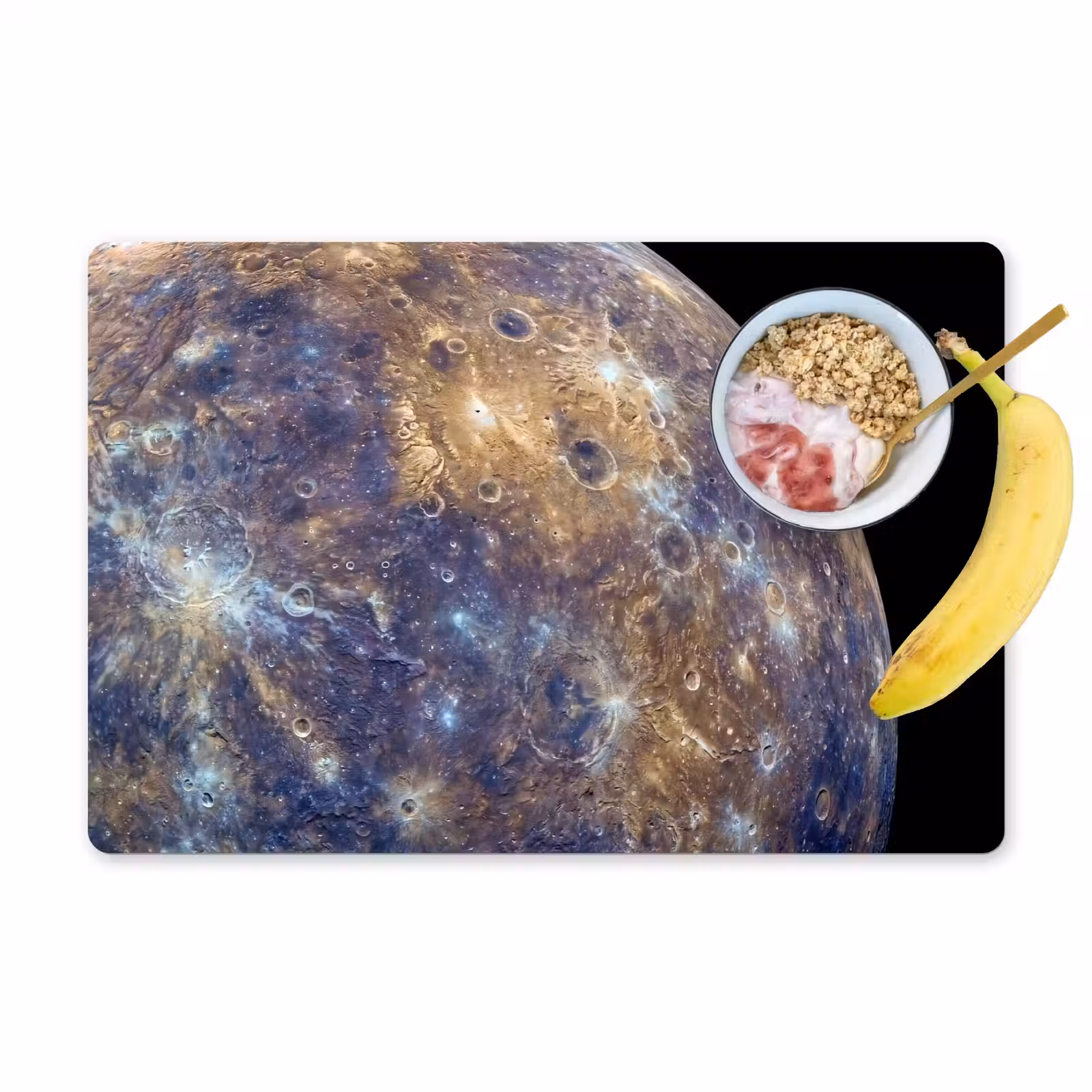 Placemat - 6 stuks - Planeet - Kraters - Ruimte — 1
