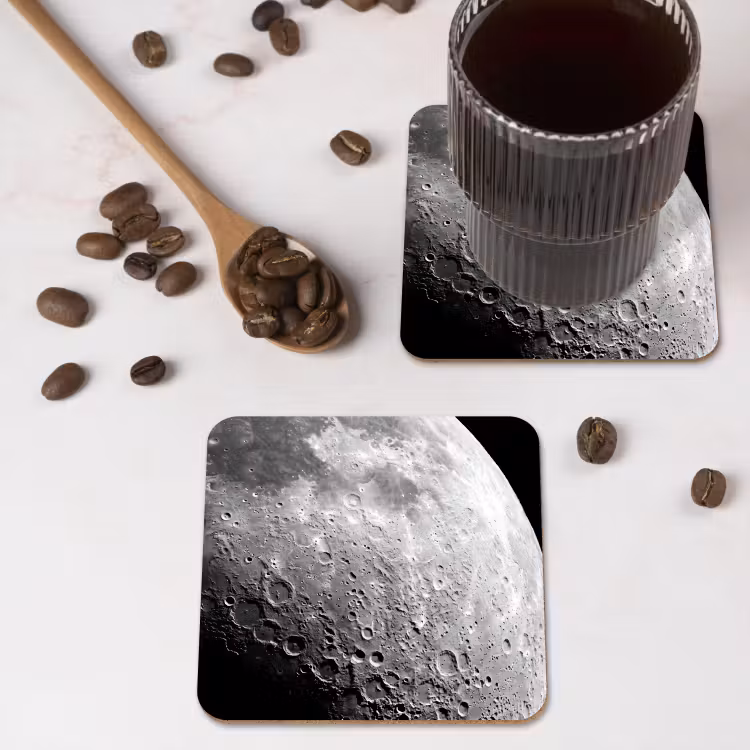 Onderzetter - Maan - Kraters - Ruimte — 4