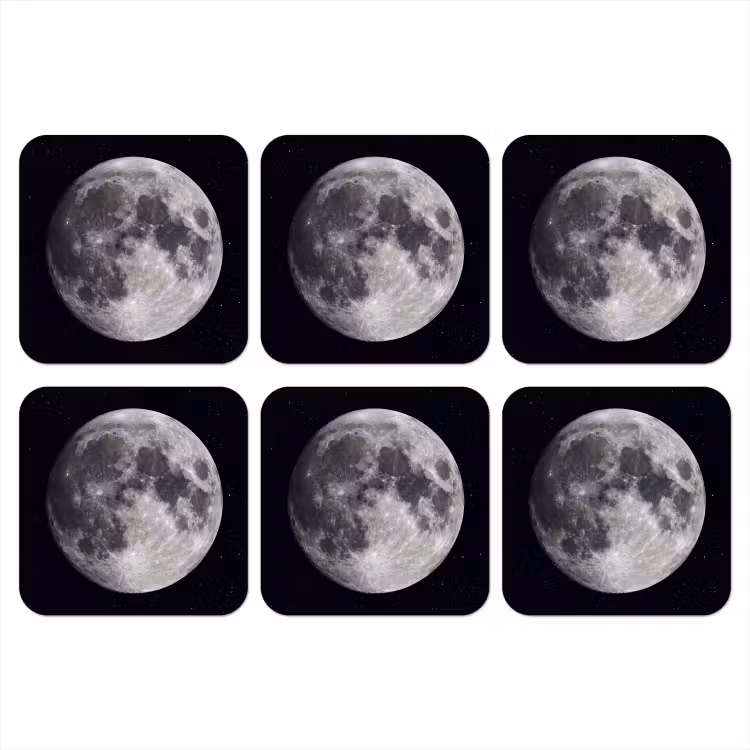 Onderzetter - Maan - Sterren - Ruimte — 1