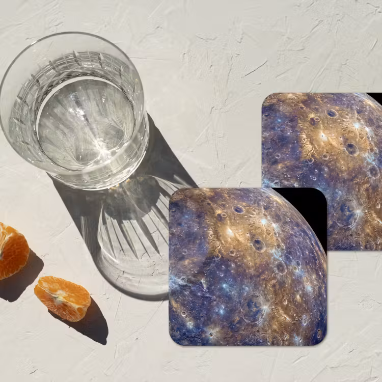 Onderzetter - Planeet - Kraters - Ruimte — 2