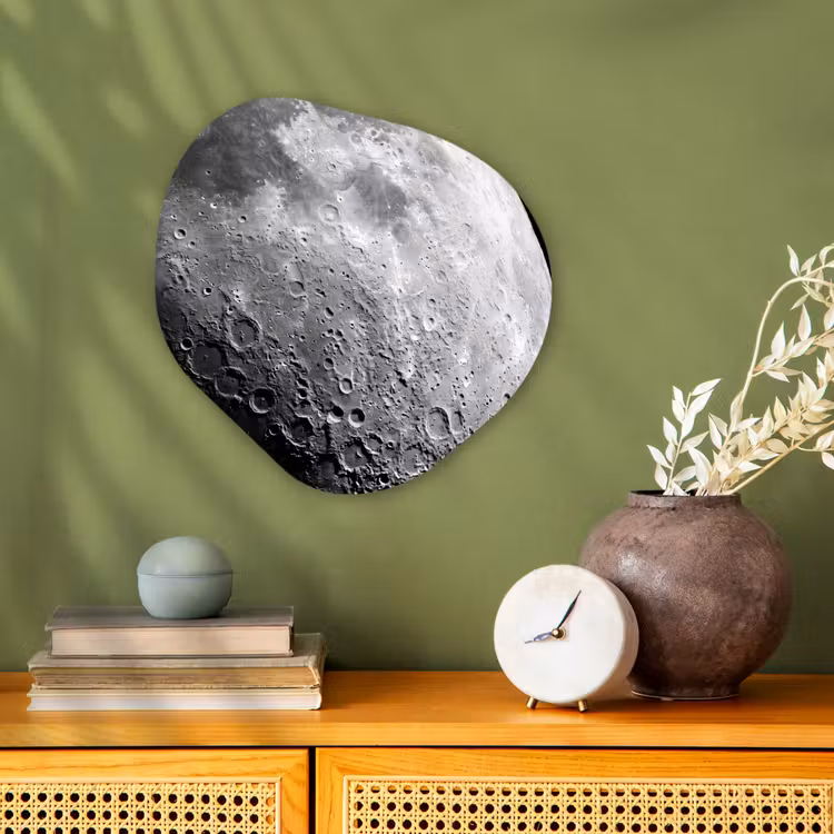 Organisch schilderij - Forex - Maan - Kraters - Ruimte — 2