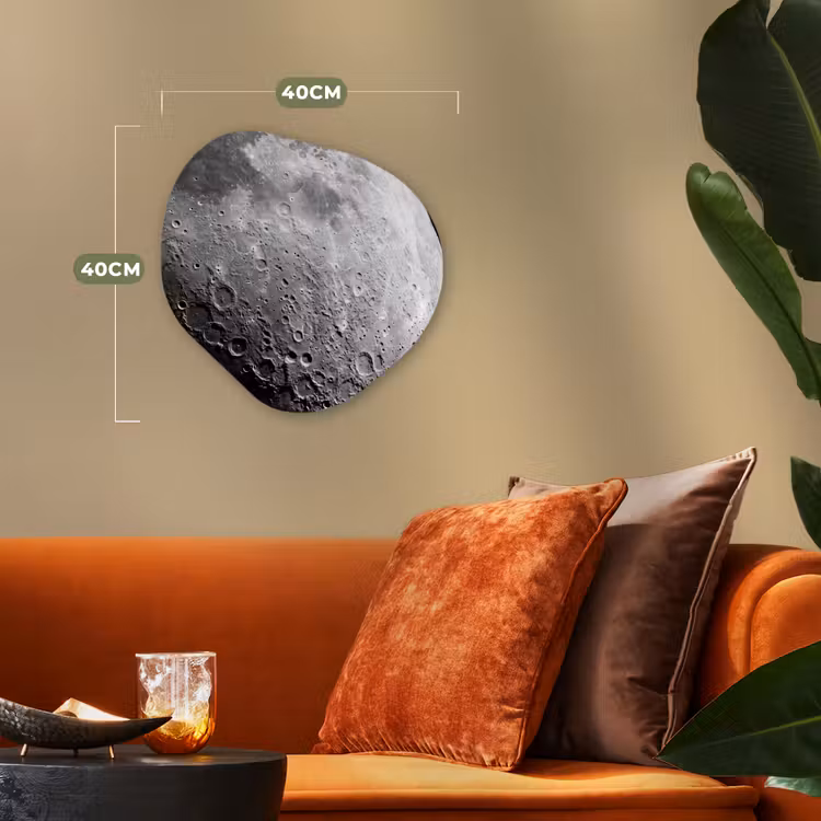 Organisch schilderij - Forex - Maan - Kraters - Ruimte — 4