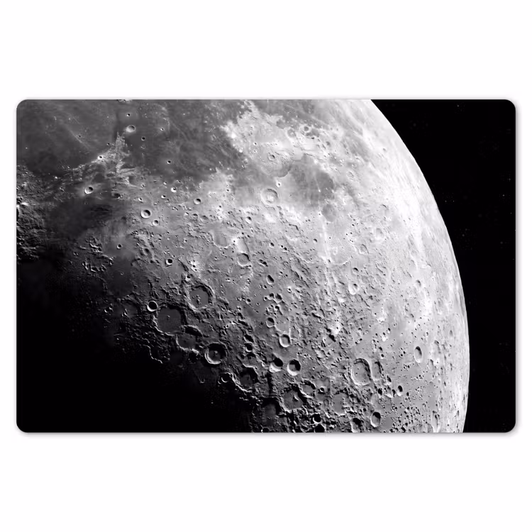 Placemat - 6 stuks - Maan - Kraters - Ruimte — 7