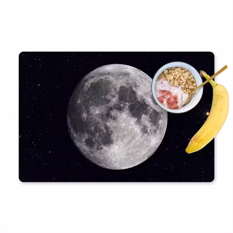 Placemat - 6 stuks - Maan - Sterren - Ruimte — 1