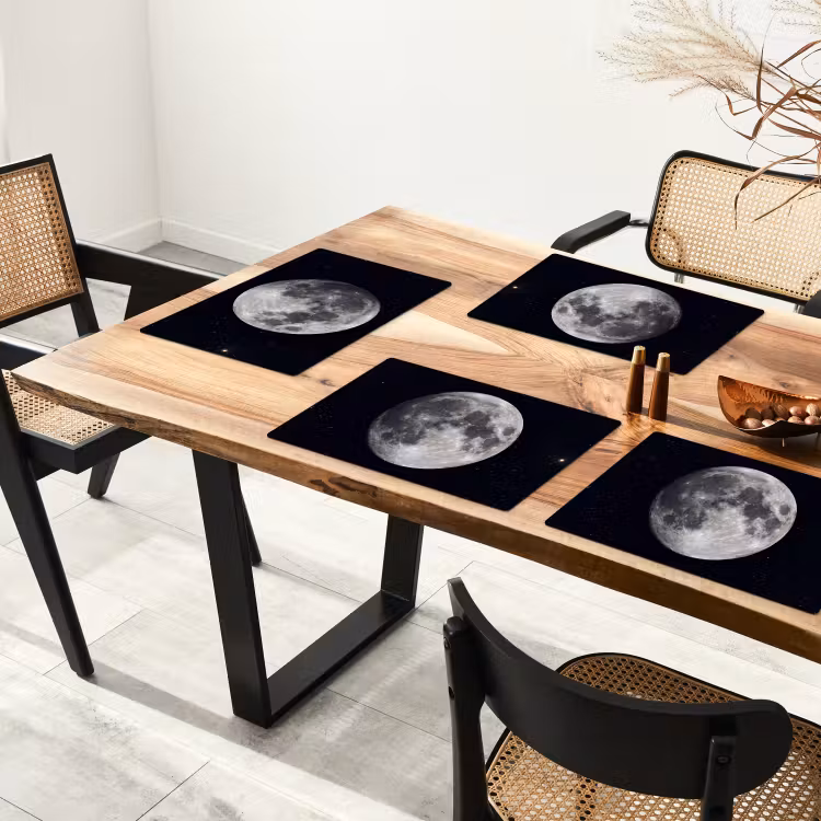 Placemat - 6 stuks - Maan - Sterren - Ruimte — 5