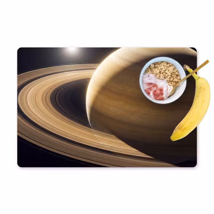 Placemat - 6 stuks - Planeet - Ringen - Ruimte — 1