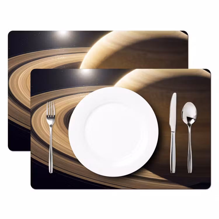 Placemat - 6 stuks - Planeet - Ringen - Ruimte — 2