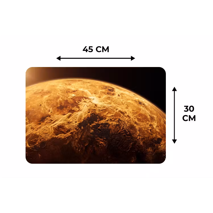 Placemat - 6 stuks - Planeet - Ruimte - Oranje — 3