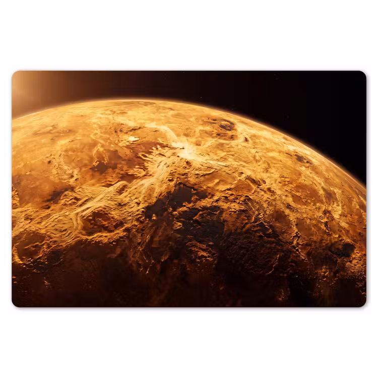 Placemat - 6 stuks - Planeet - Ruimte - Oranje — 7