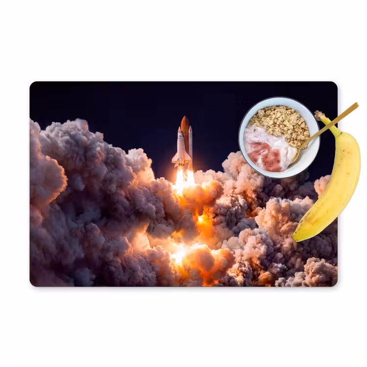 Placemat - 6 stuks - Ruimtevaartuig - Lancering - Sterren — 1