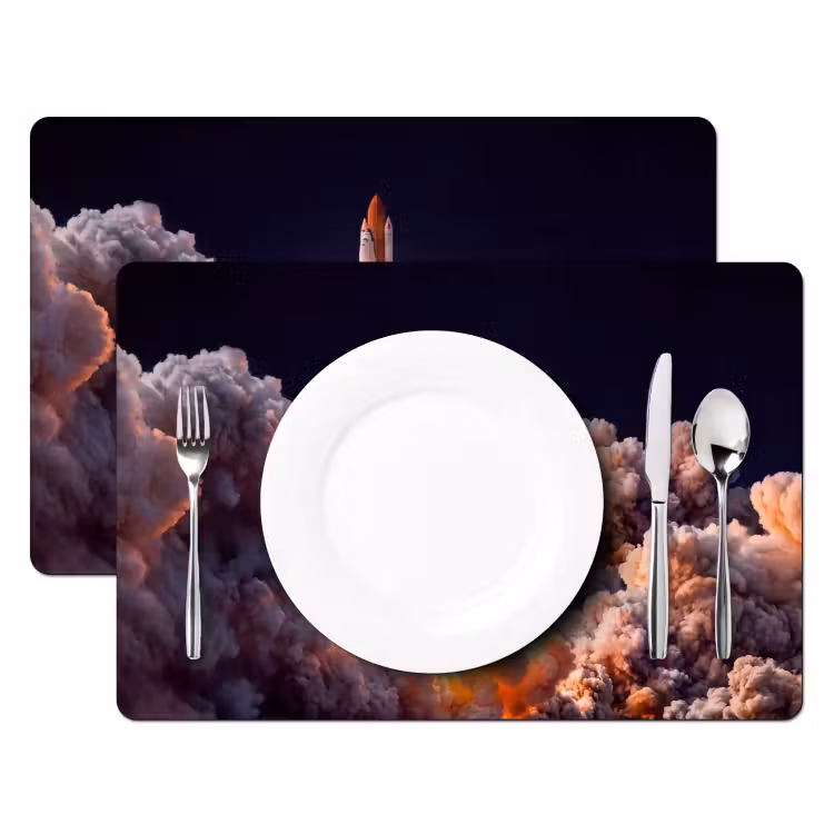 Placemat - 6 stuks - Ruimtevaartuig - Lancering - Sterren — 2