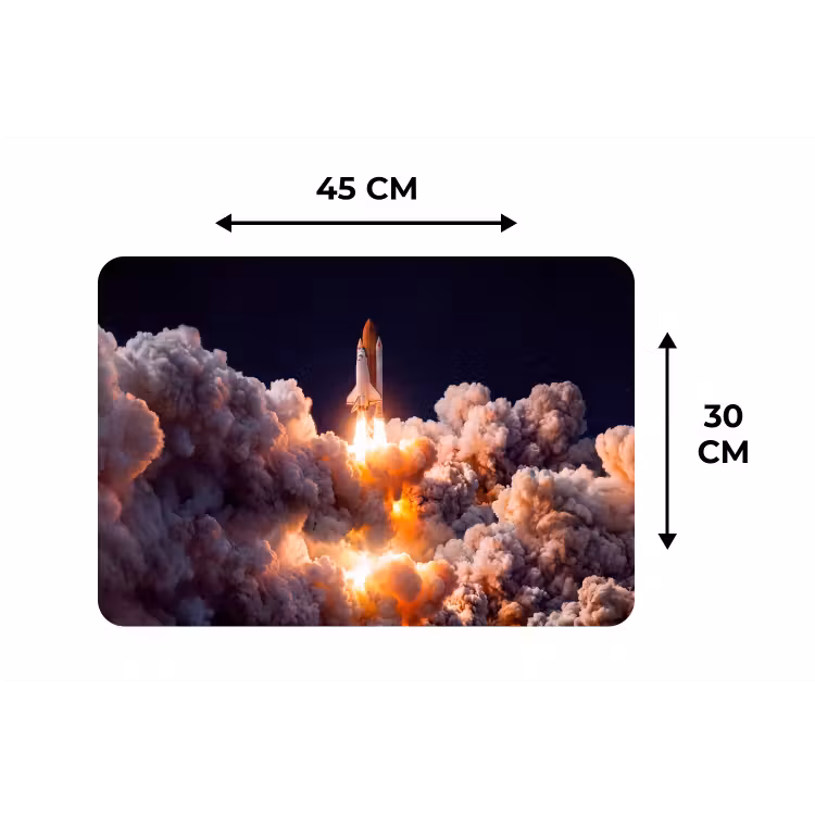 Placemat - 6 stuks - Ruimtevaartuig - Lancering - Sterren — 3