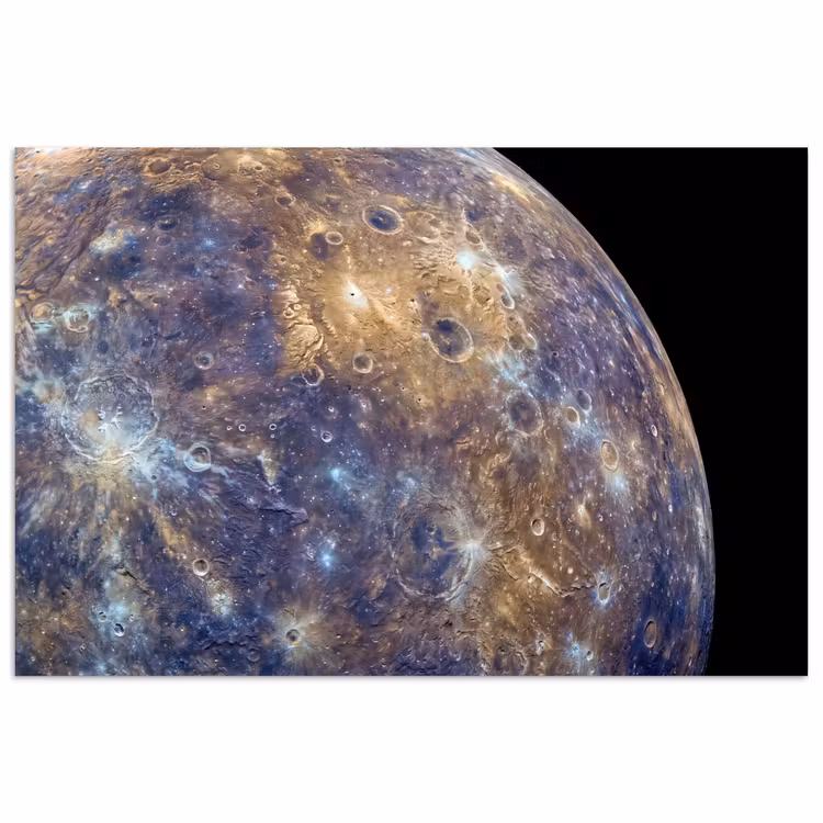 Poster - Planeet - Kraters - Ruimte — 1