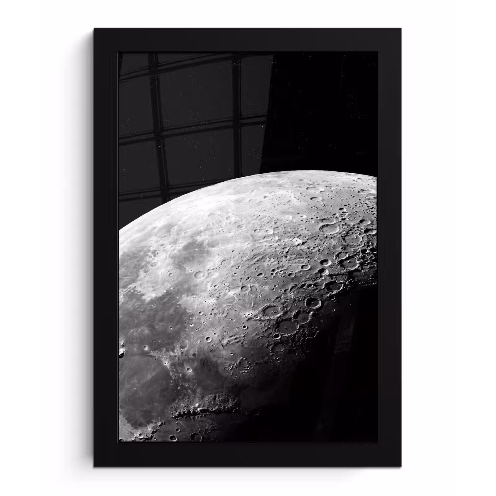 Poster met lijst - Maan - Kraters - Ruimte — 1
