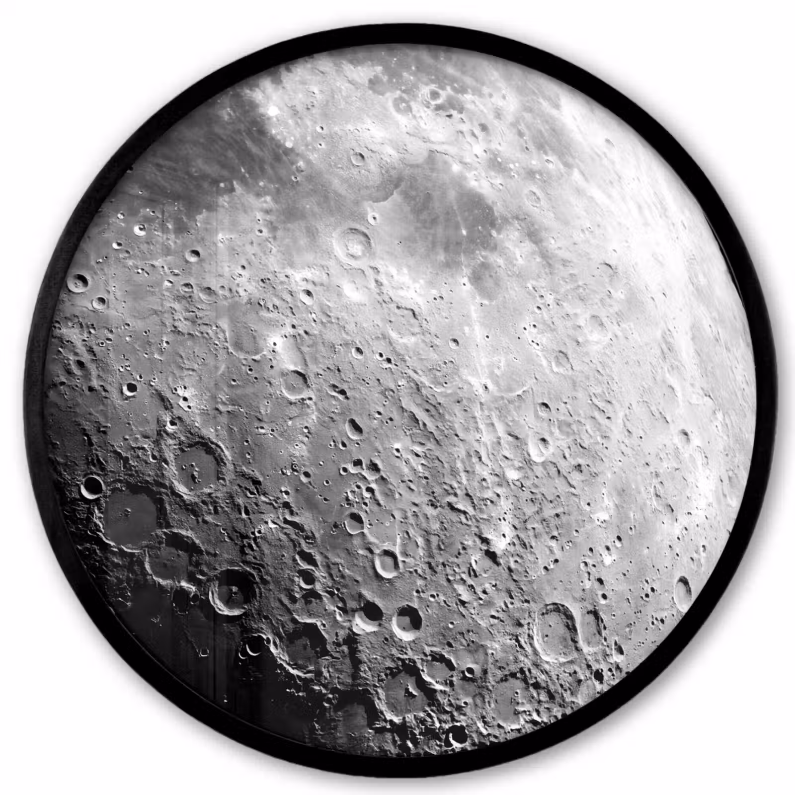 Ronde fotolijst - Maan - Kraters - Ruimte — 1