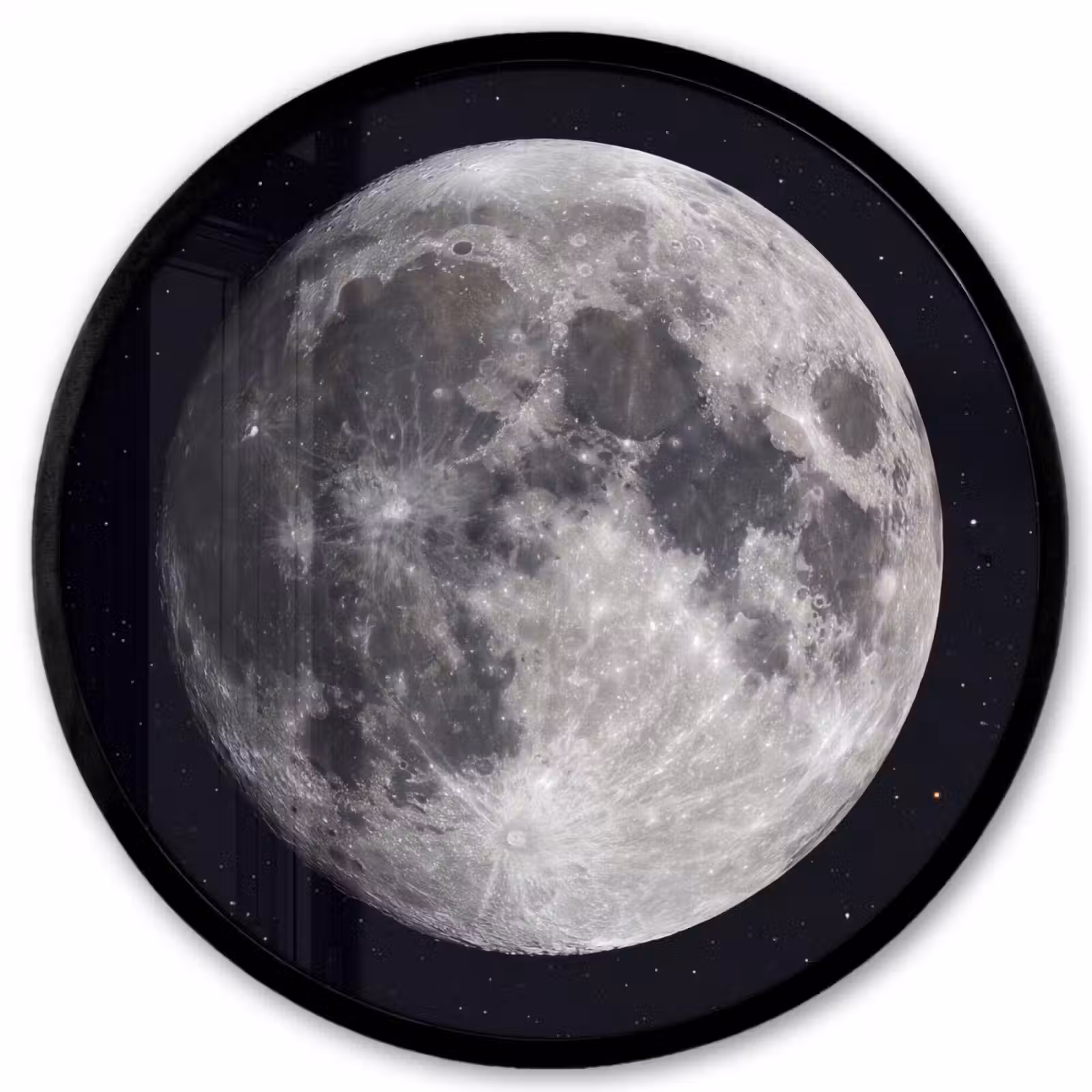 Ronde fotolijst - Maan - Sterren - Ruimte — 1