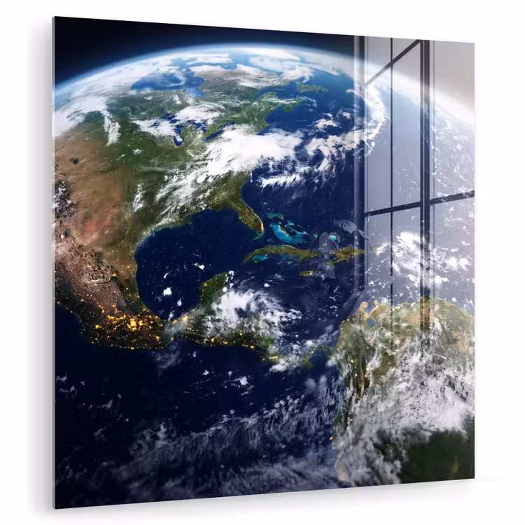 Glas schilderij - Planeet - Ruimte - Kosmos — 1