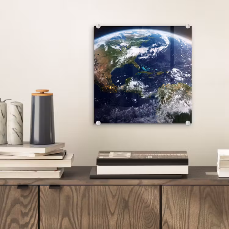 Glas schilderij - Planeet - Ruimte - Kosmos — 2