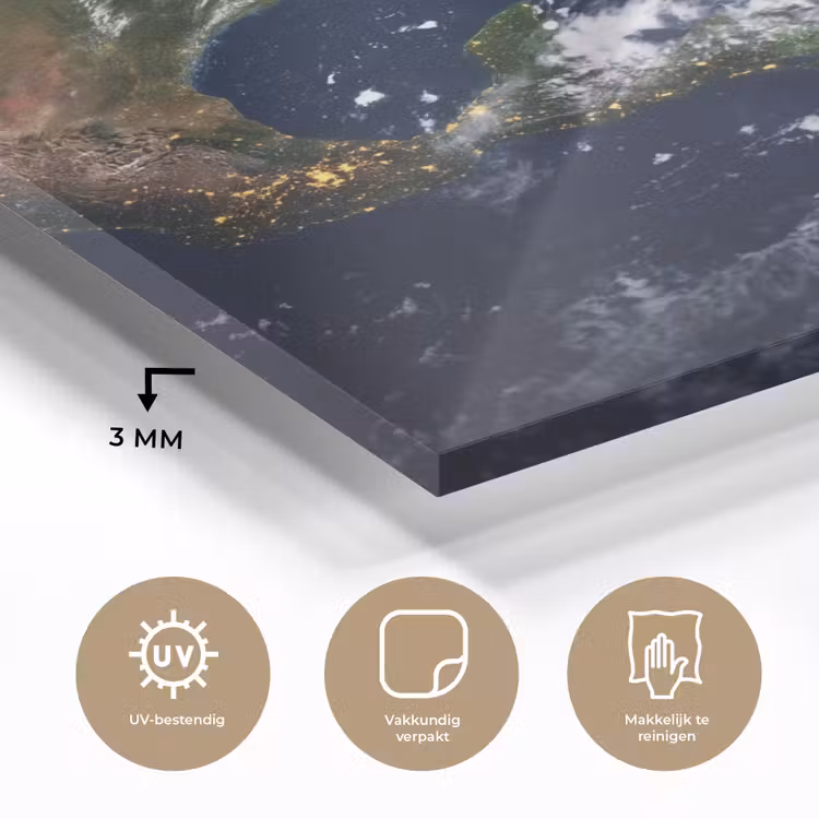 Glas schilderij - Planeet - Ruimte - Kosmos — 3