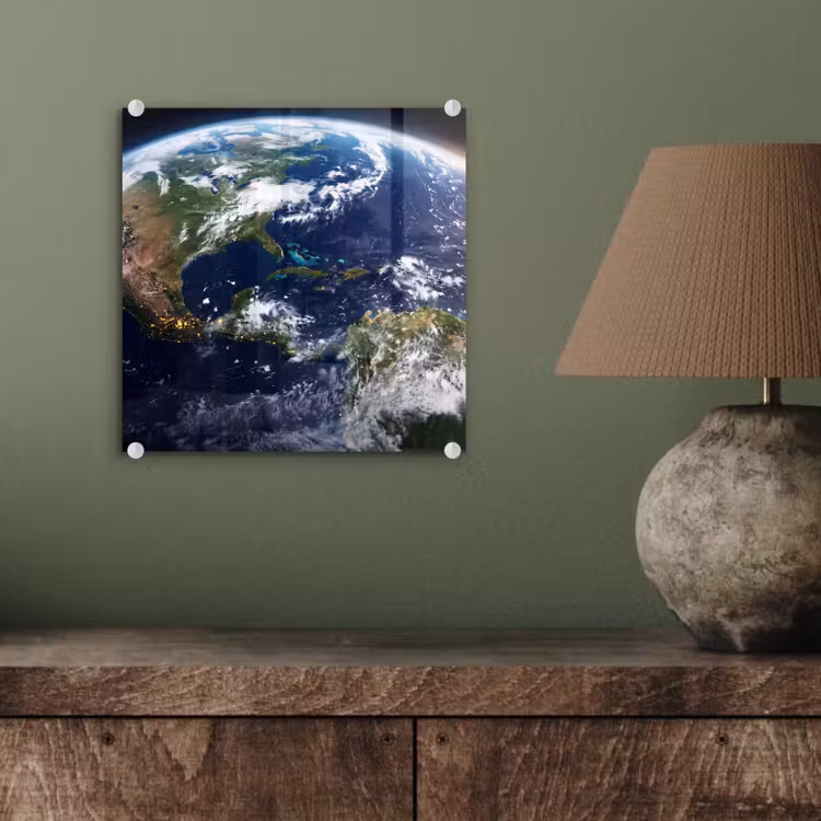 Glas schilderij - Planeet - Ruimte - Kosmos — 4